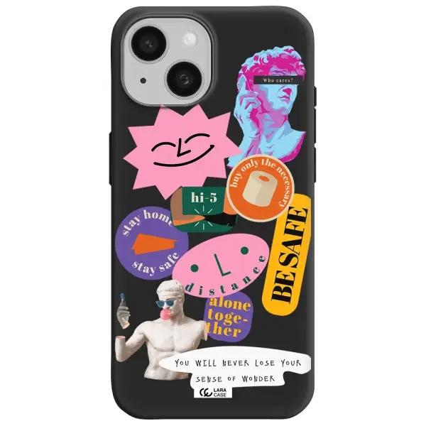 Be Safe Apple iPhone 15 Silicone black Case