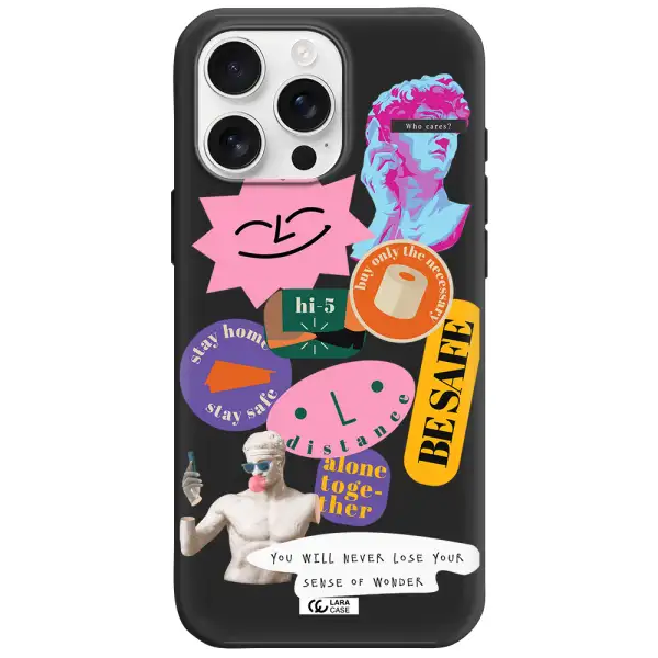 Be Safe Apple Iphone 16 Pro Max Silicone Black Case