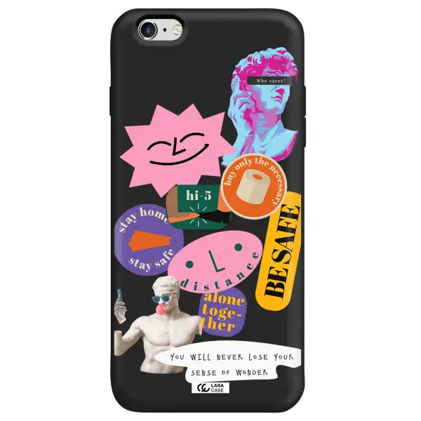 Be Safe Apple iPhone 6 s plus Silicone black Case