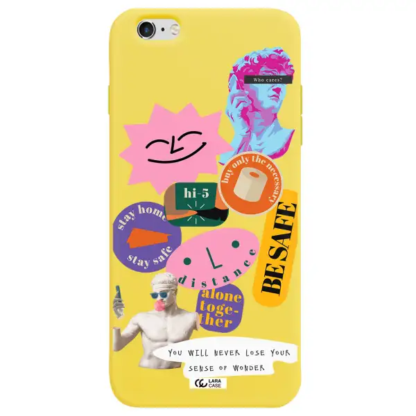 Be Safe Apple iPhone 6S Silicone canary yellow Case