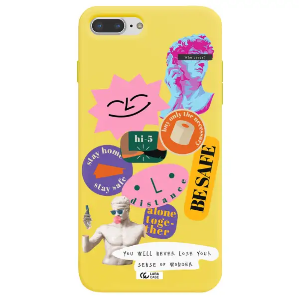 Be Safe Apple iPhone 7 plus Silicone canary yellow Case