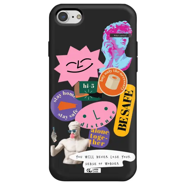 Be Safe Apple iPhone 7 Silicone black Case