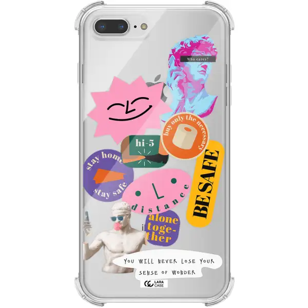 Be Safe Apple iPhone 8 plus Clear PC Case