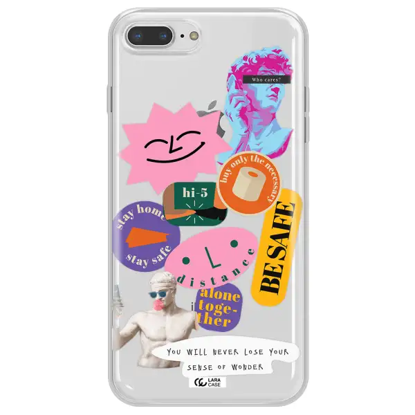 Be Safe Apple iPhone 8 plus Clear TPU Case