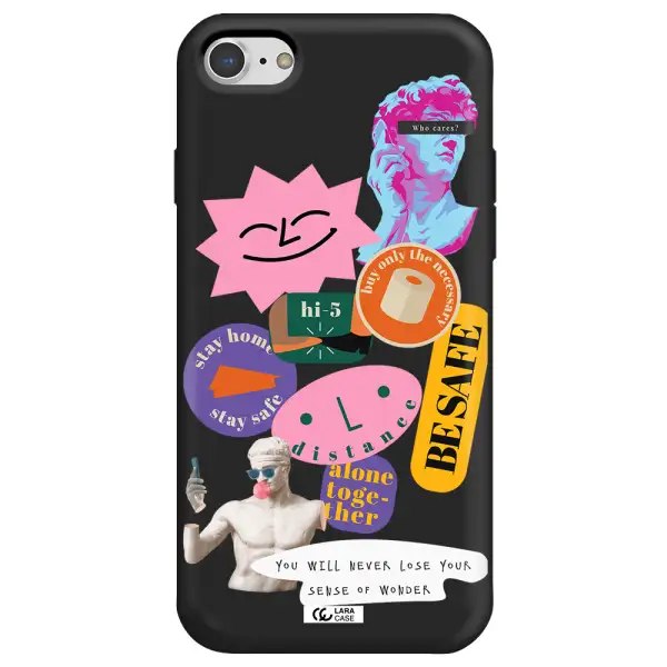 Be Safe Apple iPhone 8 Silicone black Case