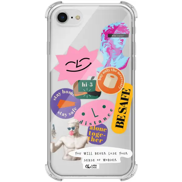 Be Safe Apple iPhone se 2020 Clear PC Case