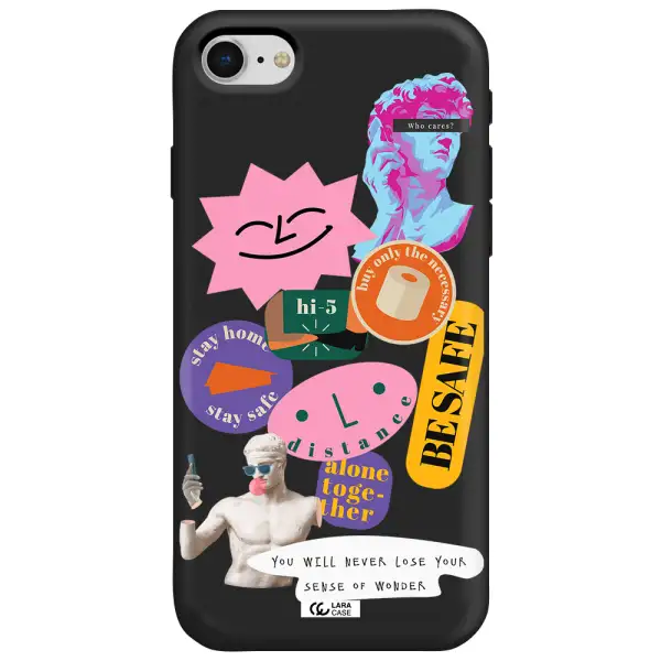 Be Safe Apple iPhone se 2020 Silicone black Case