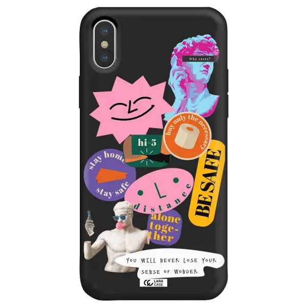 Be Safe Apple iPhone X Silicone black Case