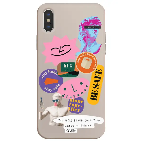 Be Safe Apple iPhone X Silicone Stone Case