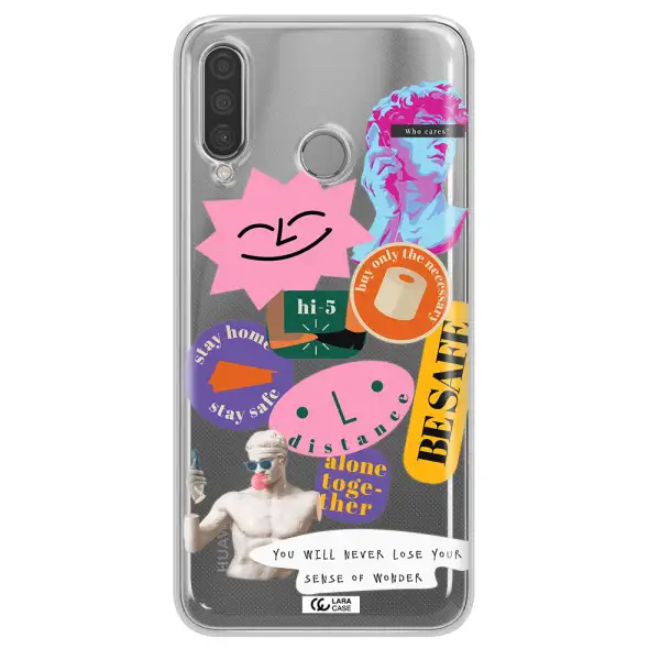 Be Safe Huawei P30 Lite Clear TPU Case