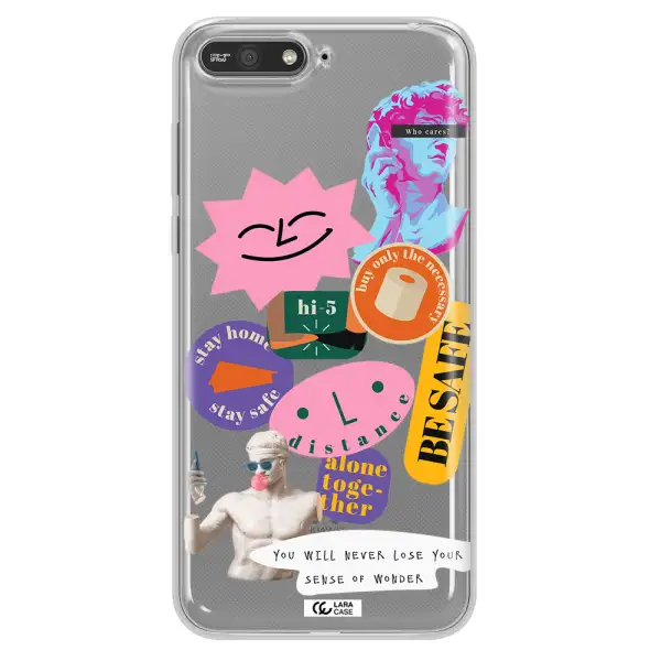 Be Safe Huawei Y6 2018 Clear TPU Case
