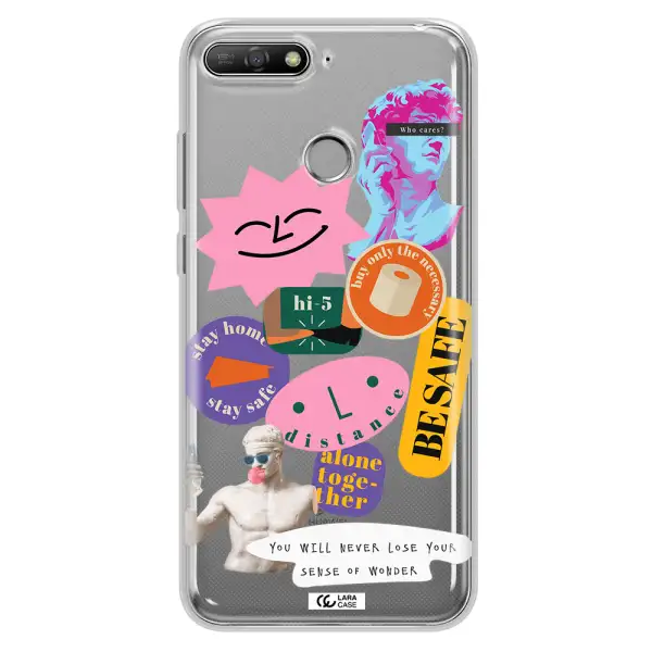 Be Safe Huawei Y6 Prime 2018 Clear TPU Case