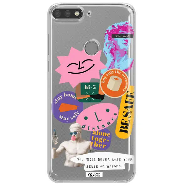 Be Safe Huawei Y7 Prime 2018 Clear TPU Case