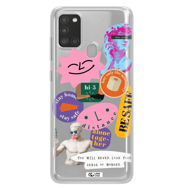 Be Safe Samsung A21S Clear TPU Case