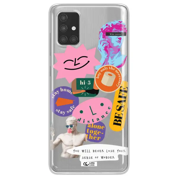 Be Safe Samsung A71 Clear TPU Case