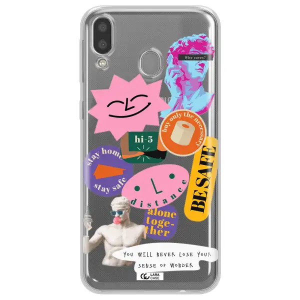 Be Safe Samsung M20 Clear TPU Case