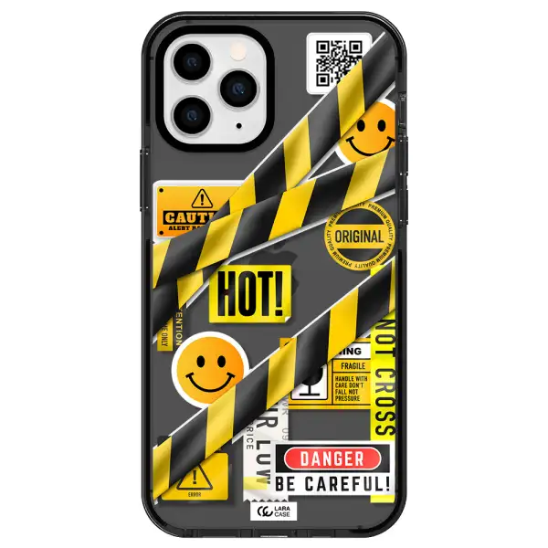 Be Careful Apple iPhone 11 pro impact Smoke Black Case