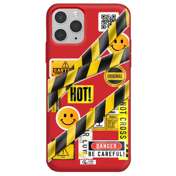 Be Careful Apple iPhone 11 pro max Silicone Imperial Red Case