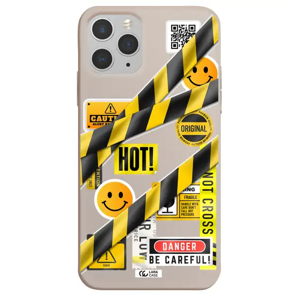 Be Careful Apple iPhone 11 pro max Silicone Stone Case