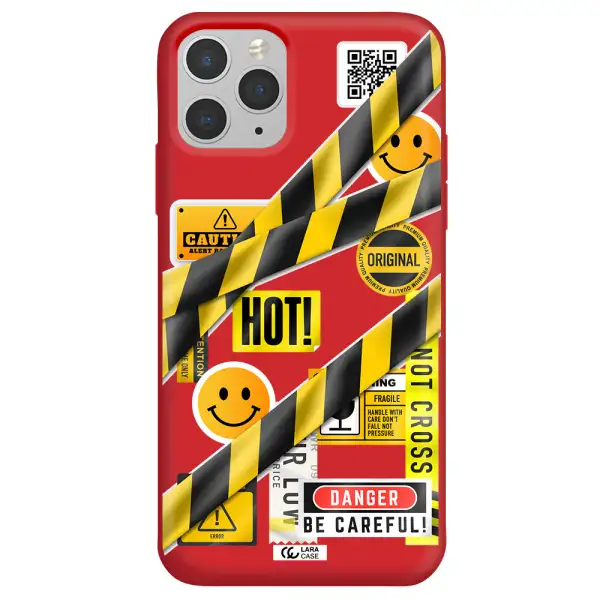 Be Careful Apple iPhone 11 pro Silicone Imperial Red Case