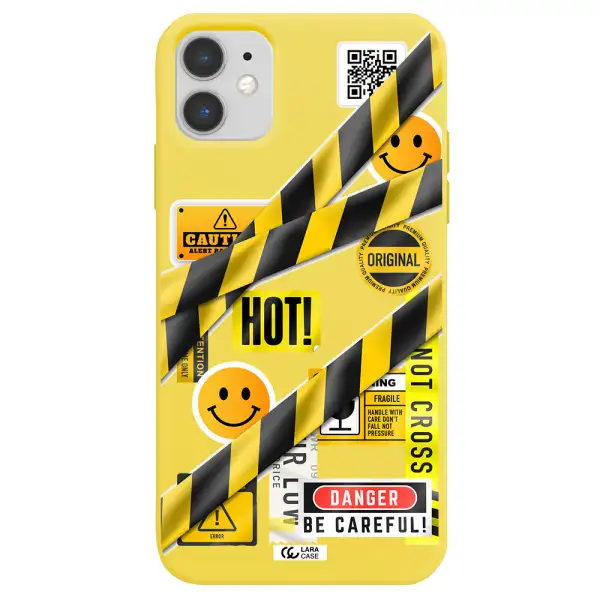 Be Careful Apple iPhone 11 Silicone canary yellow Case