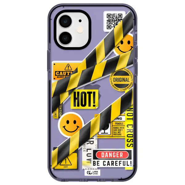 Be Careful Apple iPhone 12 impact Lilac Case