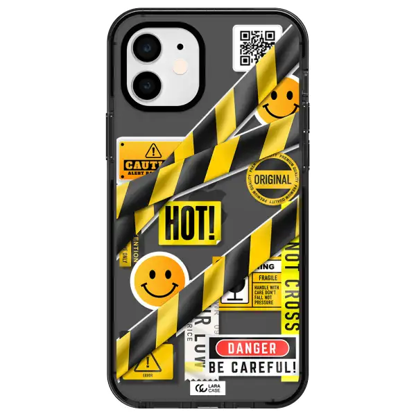 Be Careful Apple iPhone 12 impact Smoke Black Case