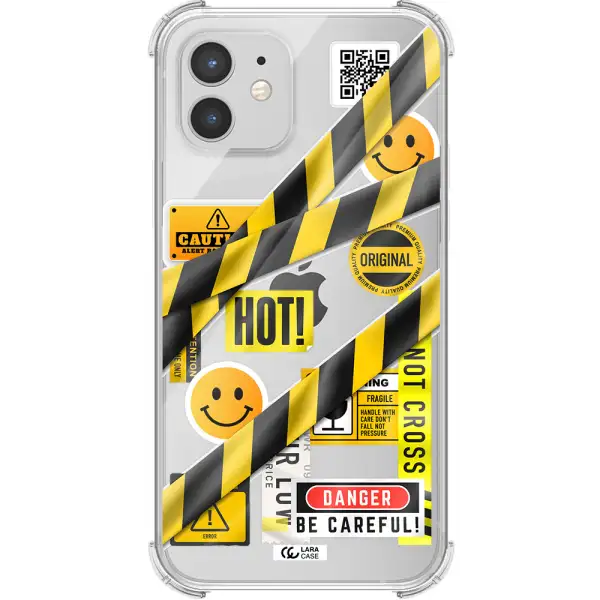 Be Careful Apple iPhone 12 mini Clear PC Case