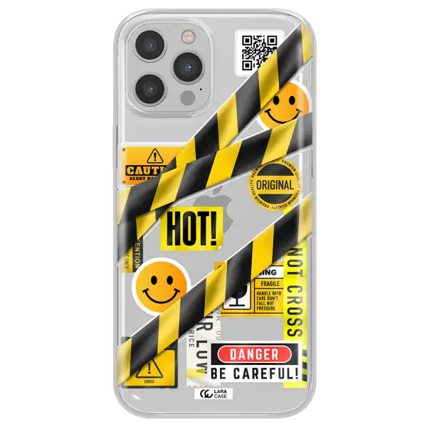 Be Careful Apple iPhone 12 pro max Clear TPU Case