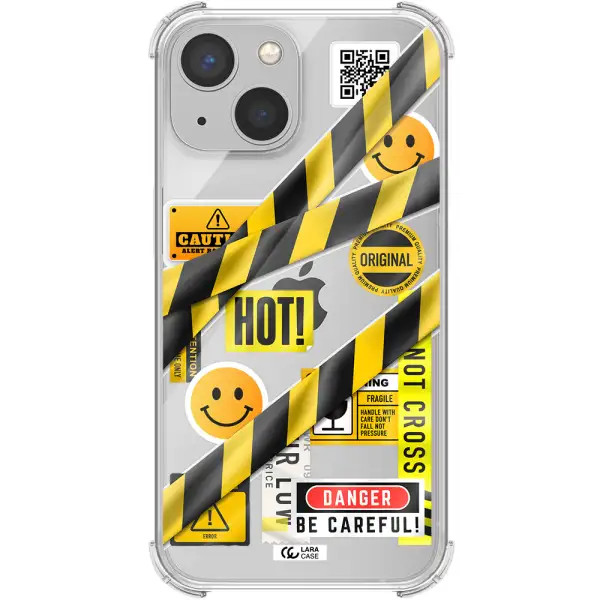 Be Careful Apple iPhone 13 mini Clear PC Case