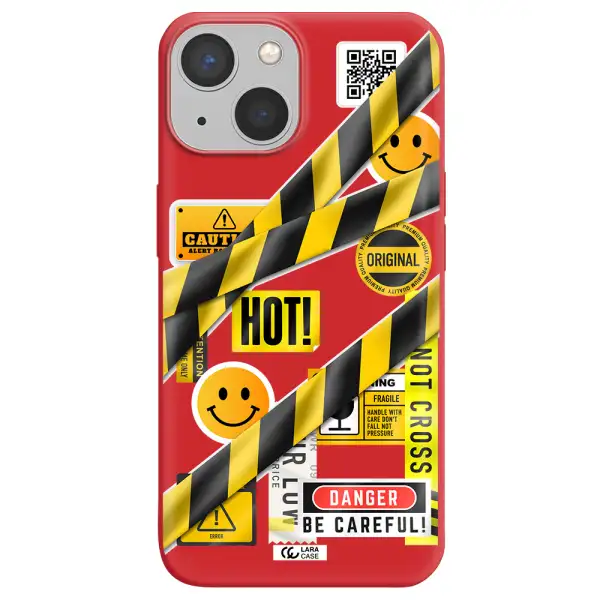 Be Careful Apple iPhone 13 mini Silicone Imperial Red Case