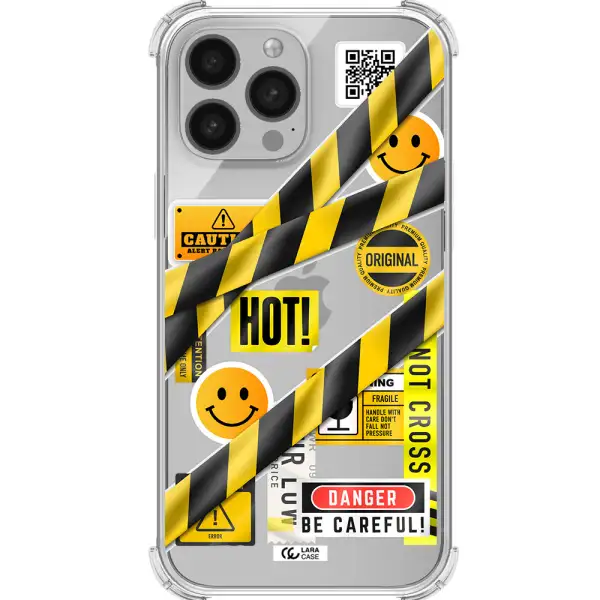 Be Careful Apple iPhone 13 Pro Clear PC Case