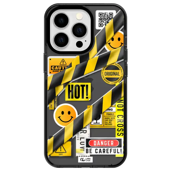 Be Careful Apple iPhone 13 Pro impact Smoke Black Case