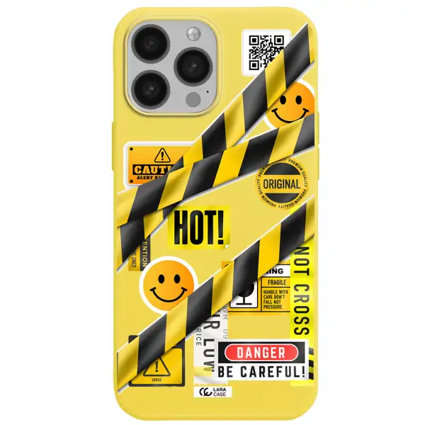 Be Careful Apple iPhone 13 Pro Silicone canary yellow Case