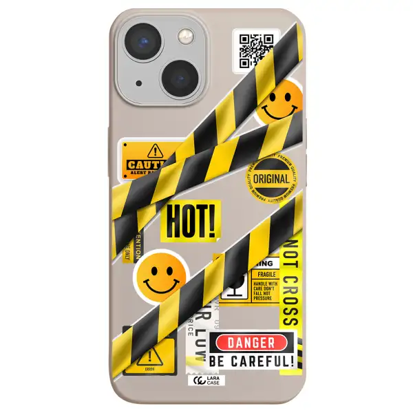 Be Careful Apple iPhone 13 Silicone Stone Case