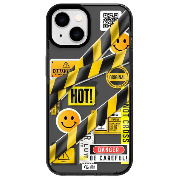 Be Careful Apple iPhone 14 impact Smoke Black Case