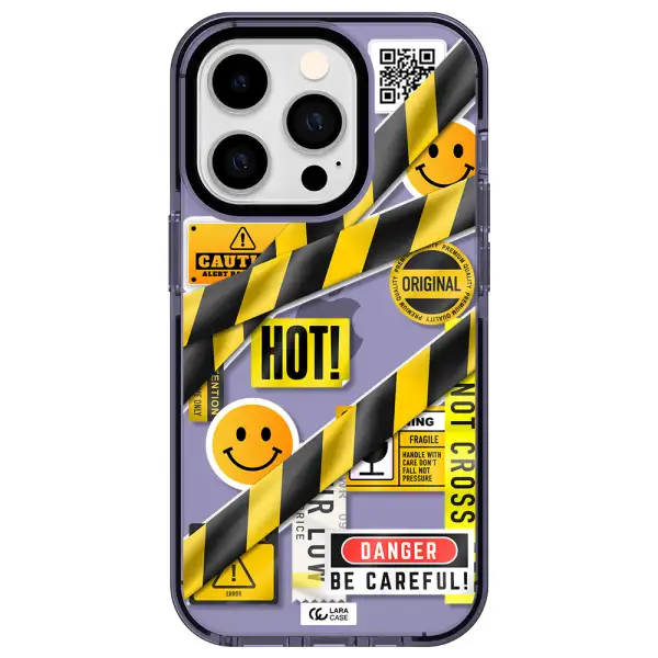 Be Careful Apple iPhone 14 pro impact Lilac Case