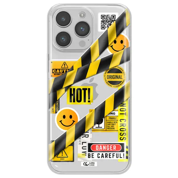 Be Careful Apple iPhone 14 pro max Clear TPU Case