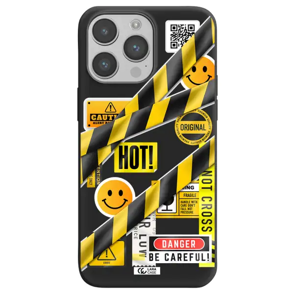 Be Careful Apple iPhone 14 pro Silicone black Case