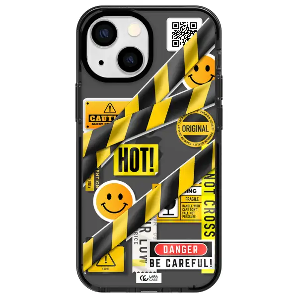 Be Careful Apple iPhone 15 impact Smoke Black Case