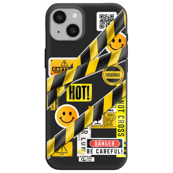 Be Careful Apple iphone 15 plus Silicone black Case