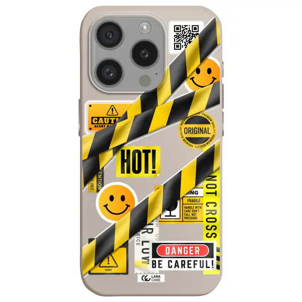 Be Careful Apple Iphone 15 Pro Silicone Stone Case