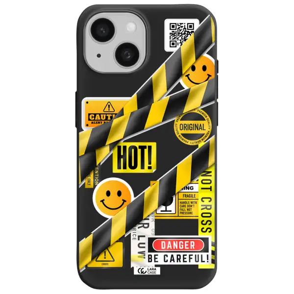 Be Careful Apple iPhone 15 Silicone black Case