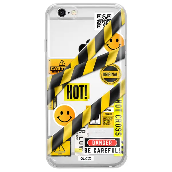 Be Careful Apple iPhone 6 plus Clear TPU Case
