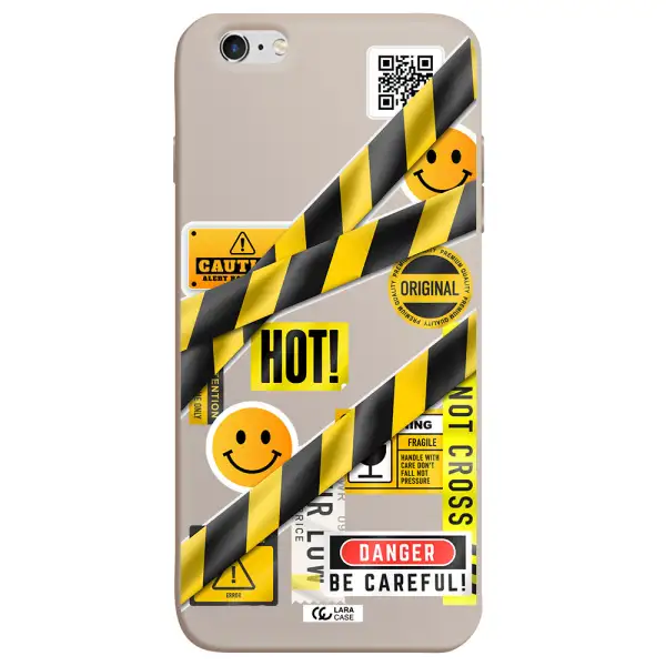 Be Careful Apple iPhone 6 plus Silicone Stone Case