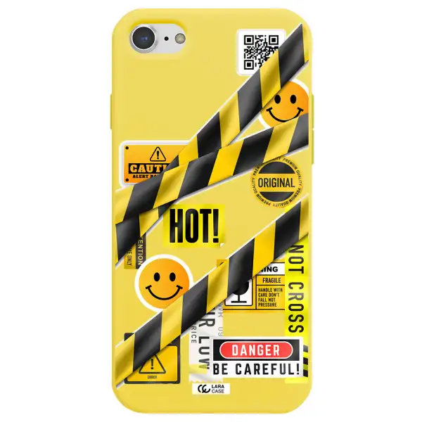 Be Careful Apple iPhone 8 Silicone canary yellow Case