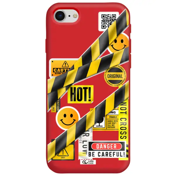 Be Careful Apple iPhone se 2020 Silicone Imperial Red Case