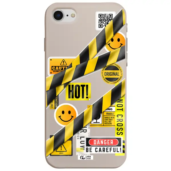 Be Careful Apple iPhone se 2020 Silicone Stone Case