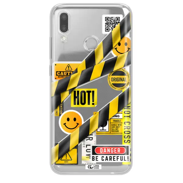 Be Careful Huawei P Smart 2019 Clear TPU Case