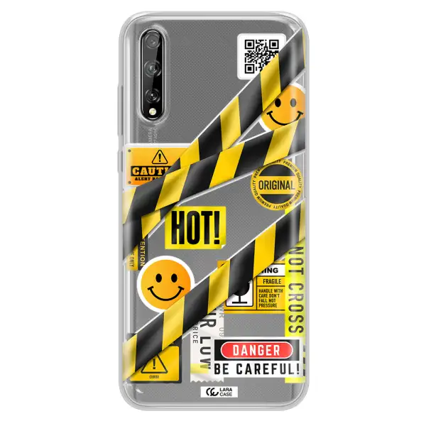 Be Careful Huawei P Smart S Clear TPU Case